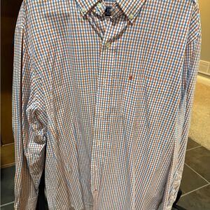Izod Multicolor Checkered Button Down Shirt